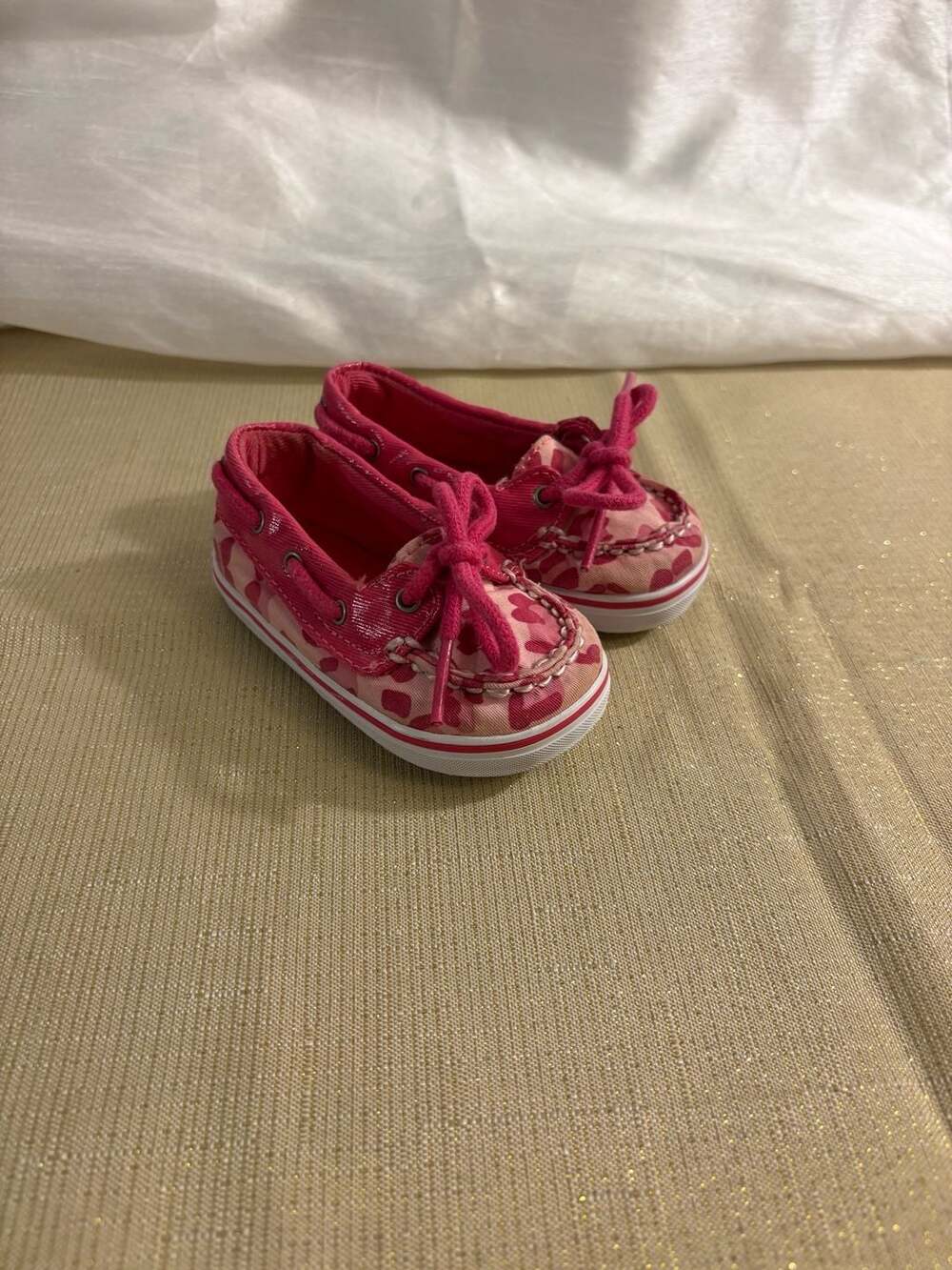 Sperry Top-Sider Biscayne Crib Baby Girl Pink Cheetah/Camo Print Boat Shoes